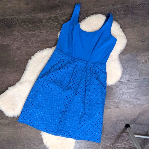 Tahari Eyelet Lace Dress - Picture 1 of 6